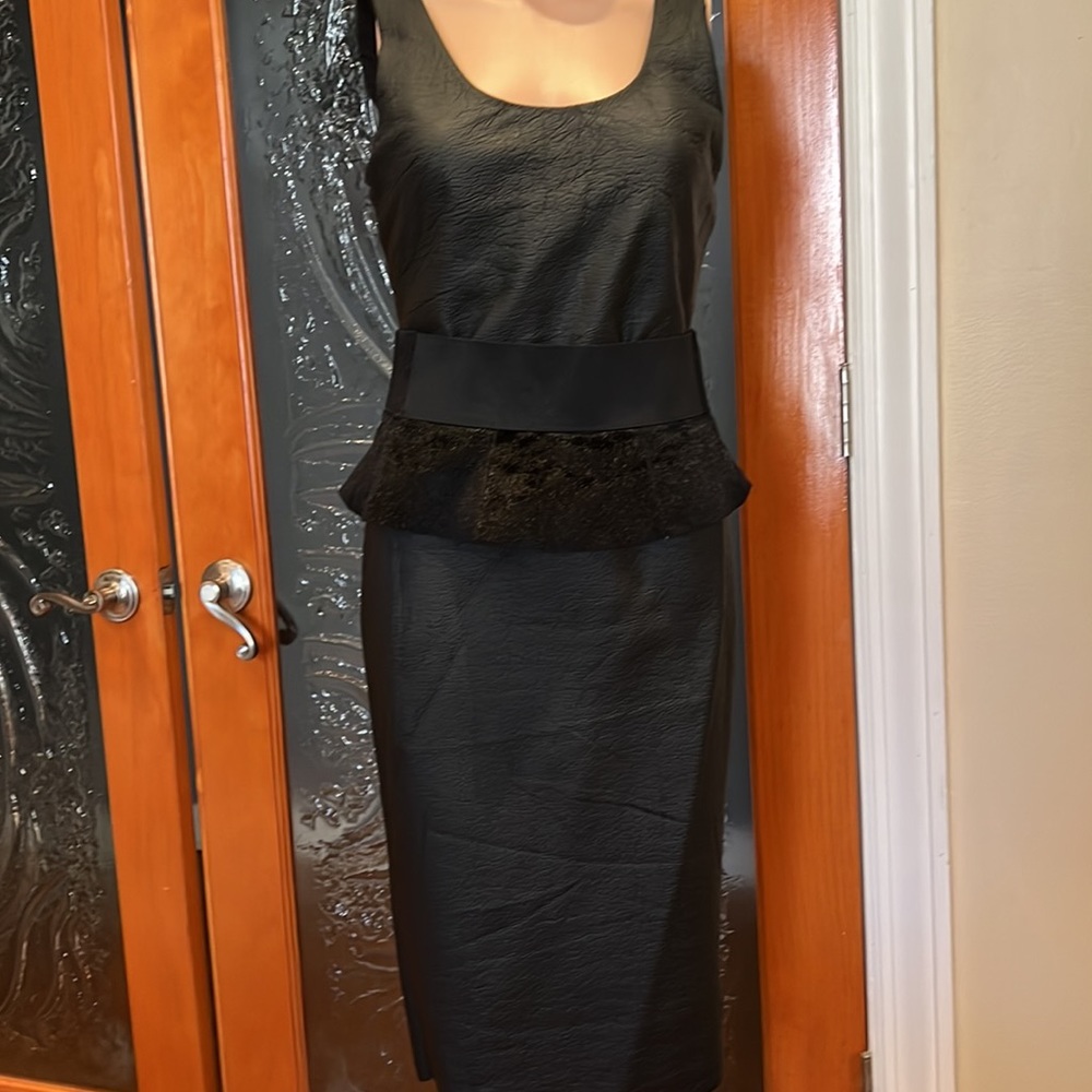 Black Pleather dress - Picture 6 of 13